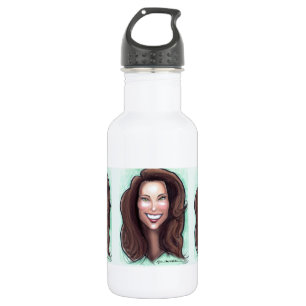 Kate Middleton Caricature Edelstahlflasche