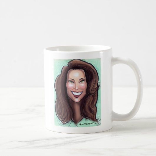 Kate Middleton Caricature Kaffeetasse (Rechts)