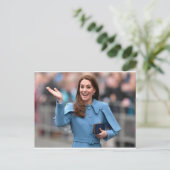 Kate Middleton Nordirland Postkarte (Stehend Vorderseite)