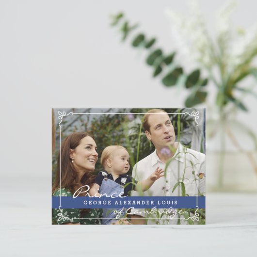 Kate Middleton Prince George Postkarte (Stehend Vorderseite)