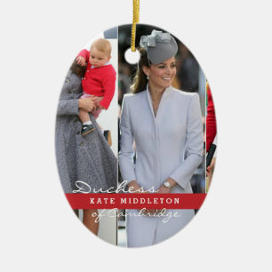 Kate Middleton Prinz George Keramik Ornament