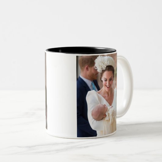 Kate Middleton und Prince Louis Zweifarbige Tasse (VorderseiteRechts)