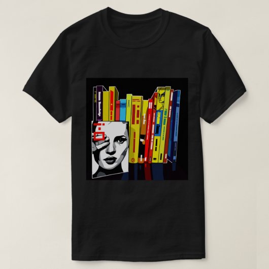 Kate Moss Book Shelf T-Shirt (Design vorne)