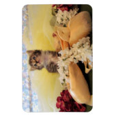 Kate the Ballerina Kitten - Cat Magnet (Vertikal)