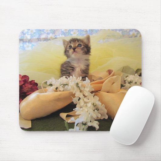 Kate the Ballerina Kitten - Mouse Pad Mousepad (Mit Mouse)