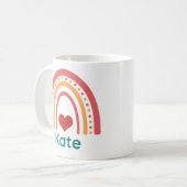 Kate Vintag Boho Rainbow Kaffeetasse (Vorderseite Links)