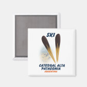 Katedral Alta Patagonia, Argentiniens Skipposter Magnet (Vorderseite/Rückseite)