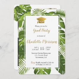 Kategorie 2018: Fotokarte für tropisches grünes Go Einladung
