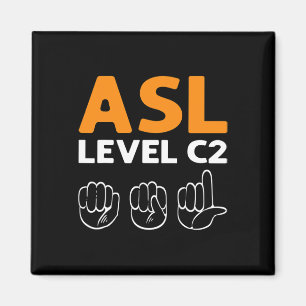- Kategorie C2. Asl Awareness Hand Sign Language D Magnet