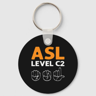 - Kategorie C2. Asl Awareness Hand Sign Language D Schlüsselanhänger