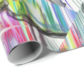 KATEGORIE FIVES SWIRLING ABSTRAKT ART DESIGN GESCHENKPAPIER (Rolleneckpunkt)