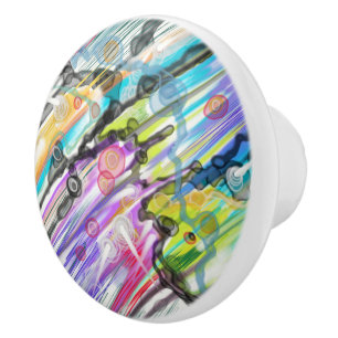 KATEGORIE FIVES SWIRLING ABSTRAKT ART DESIGN KERAMIKKNAUF
