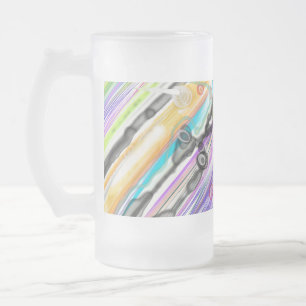 KATEGORIE FIVES SWIRLING ABSTRAKT ART DESIGN MATTGLAS BIERGLAS