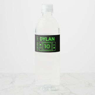 Kategorie-Up-Video-Game-Controller Wasserflasche Wasserflaschenetikett