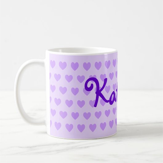 Katelyn in Lila Kaffeetasse (Links)
