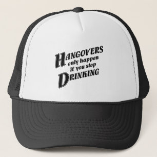 Kater geschehen nur, wenn Sie stoppen zu trinken Truckerkappe