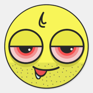 Kater-Gesicht Runder Aufkleber