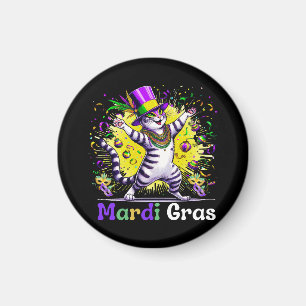 Kater Kitten Kätzchen Mardi Gras Festival Party Magnet