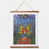 Katerfly. Kate Bush Wandteppich Mit Holzrahmen (Vorderseite)