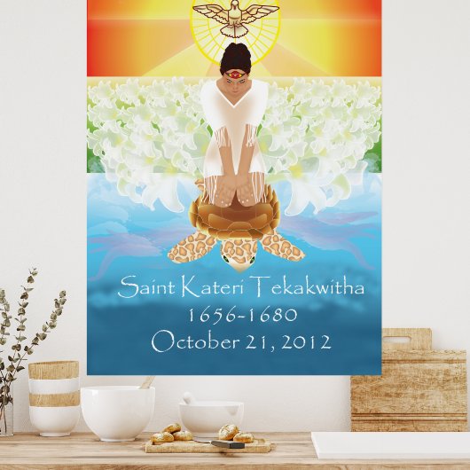 Kateri Tekakwitha ein Poster (Küche)