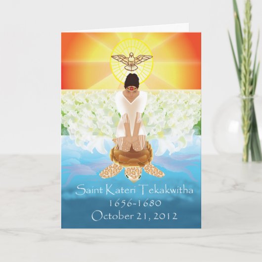 Kateri Tekakwitha Karte (Vorderseite)