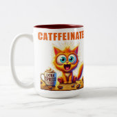 KATFFEINIERT ZWEIFARBIGE TASSE (Links)