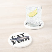 Katfisch Getränkeuntersetzer (Seite)