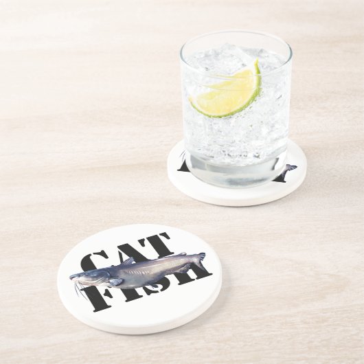 Katfisch Getränkeuntersetzer (Seite)