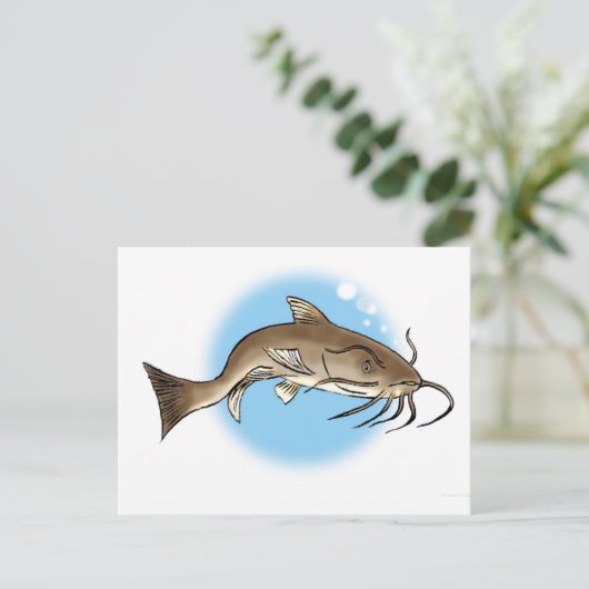 Katfisch Postkarte (Stehend Vorderseite)