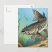 Katfisch Postkarte (Vorne/Hinten)