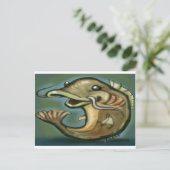 Katfisch Postkarte (Stehend Vorderseite)