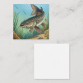 Katfisch Quadratische Visitenkarte (Vorne/Hinten)