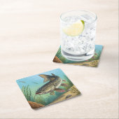 Katfisch Rechteckiger Pappuntersetzer (Vor Ort)