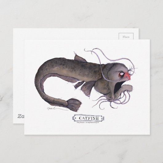 Katfisch, Tony fernandes Postkarte (Vorne/Hinten)