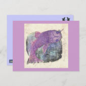 Katfische springen postkarte (Vorne/Hinten)