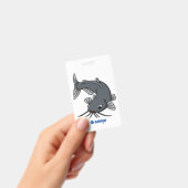 Katfish Cartoon Illustration Ausweis (Handheld)