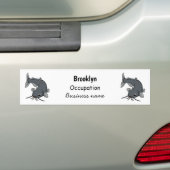 Katfish Cartoon Illustration Autoaufkleber (Auf Auto)