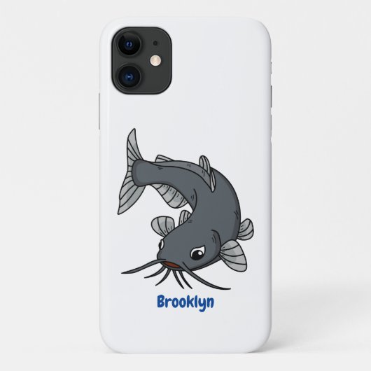 Katfish Cartoon Illustration Case-Mate iPhone Hülle (Rückseite)