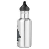 Katfish Cartoon Illustration Edelstahlflasche (Rechts)