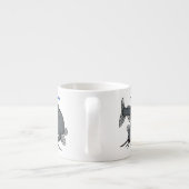 Katfish Cartoon Illustration Espressotasse (Rückseite)
