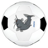 Katfish Cartoon Illustration Fußball (Gedreht)