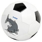 Katfish Cartoon Illustration Fußball (Dreiviertel)