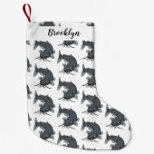 Katfish Cartoon Illustration Kleiner Weihnachtsstrumpf (Vorderseite)