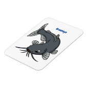 Katfish Cartoon Illustration Magnet (Linke Seite)