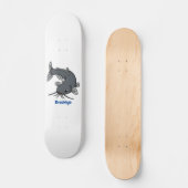 Katfish Cartoon Illustration Skateboard (Vorderseite)