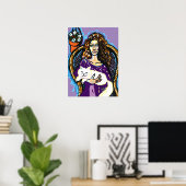 Katfrau Poster (Heimbüro)