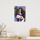 Katfrau Poster (Küche)