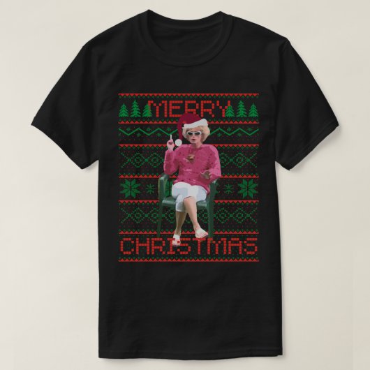 Kath und Kim Christmas Ugly Christmas Sweater Clas T-Shirt (Design vorne)