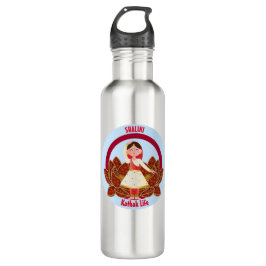 Kathak Dance Water Flasche mit Namen Edelstahlflasche