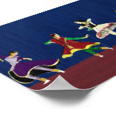 Kathak Dancers Miniatur Print Poster (Ecke)